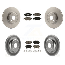 Load image into Gallery viewer, Front Rear Coated Disc Brake Rotors And Ceramic Pads Kit For Audi A6