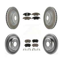 Load image into Gallery viewer, Front Rear Coated Disc Brake Rotors And Ceramic Pads Kit For Audi A6