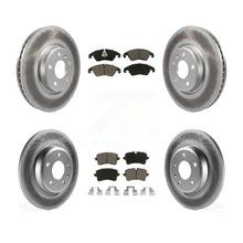 Load image into Gallery viewer, Front Rear Coated Disc Brake Rotors And Ceramic Pads Kit For Audi A6