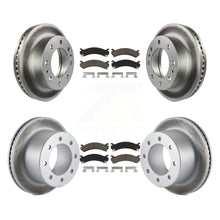 Load image into Gallery viewer, Front Rear Coat Brake Rotors Ceramic Pad Kit For Chevrolet Silverado 3500 HD GMC