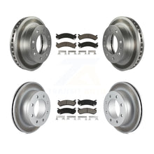 Charger l'image dans la galerie, Front Rear Coat Brake Rotors Ceramic Pad Kit For Chevrolet Silverado 2500 HD GMC