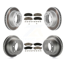 Charger l'image dans la galerie, Front Rear Coat Brake Rotors Ceramic Pad Kit For Ford F-250 Super Duty F-350 4WD