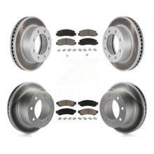 Charger l'image dans la galerie, Front Rear Coat Brake Rotors Ceramic Pad Kit For Ford F-250 Super Duty F-350 4WD