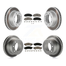 Charger l'image dans la galerie, Front Rear Coat Brake Rotors Ceramic Pad Kit For 08-09 Ford F-250 Super Duty 4WD