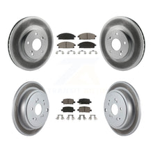 Load image into Gallery viewer, [Front+Rear] 2003-2006 Acura MDX Premium Coated Rotors &amp; Ceramic Pads Brake Kit For Max Braking