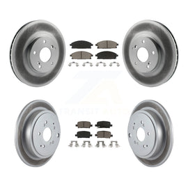 [Front+Rear] 2003-2006 Acura MDX Premium Coated Rotors & Ceramic Pads Brake Kit For Max Braking