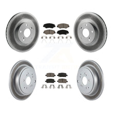 Load image into Gallery viewer, [Front+Rear] 2003-2008 Honda Pilot Premium Coated Rotors &amp; Ceramic Pads Brake Kit For Max Braking