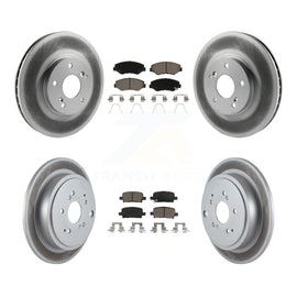 [Front+Rear] 2003-2008 Honda Pilot Premium Coated Rotors & Ceramic Pads Brake Kit For Max Braking