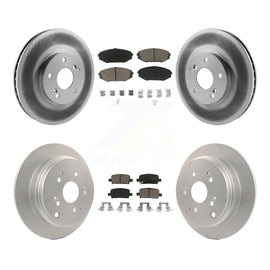 [Front+Rear] 2002-2004 Honda Odyssey Premium Coated Rotors & Ceramic Pads Brake Kit For Max Braking