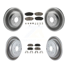 Load image into Gallery viewer, [Front+Rear] 2001-2002 Acura MDX Premium Coated Rotors &amp; Ceramic Pads Brake Kit For Max Braking