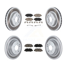Charger l&#39;image dans la galerie, [Front+Rear] 2016-2020 Mercedes-Benz Metris Premium Coated Rotors &amp; Ceramic Pads Brake Kit For Max Braking