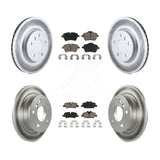 Front Rear Coated Disc Brake Rotors And Ceramic Pads Kit For Mini Cooper