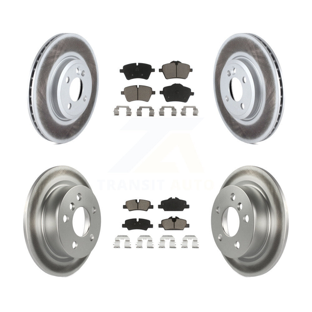 [Front+Rear] 2015 Mini Cooper 2.0L/1.5L Premium Coated Rotors & Ceramic Pads Brake Kit For Max Braking
