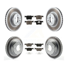 Load image into Gallery viewer, Front Rear Coated Disc Brake Rotors And Ceramic Pads Kit For BMW 328d