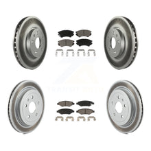 Load image into Gallery viewer, [Front+Rear] 10-15 Chevrolet Camaro LT LS Premium Coated Rotors &amp; Ceramic Pads Brake Kit For Max Braking