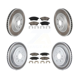 Rotors de frein à disque avant et arrière et Kit de plaquettes en céramique pour Cadillac SRX Saab 9-4X 