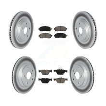 Load image into Gallery viewer, Front Rear Coated Disc Brake Rotors And Ceramic Pads Kit For Subaru Forester