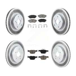 Kit de rotor de frein à disque et de plaquettes en céramique avec revêtement avant et arrière, pour Subaru Legacy 2015, 2,5 l 