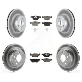 [Front+Rear] 2008-2013 BMW 128i Premium Coated Rotors & Ceramic Pads Brake Kit For Max Braking