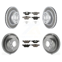 Charger l'image dans la galerie, Kit de rotors de frein à disque et de plaquettes en céramique avec revêtement avant et arrière, pour BMW 128i de 2008 à 2013 