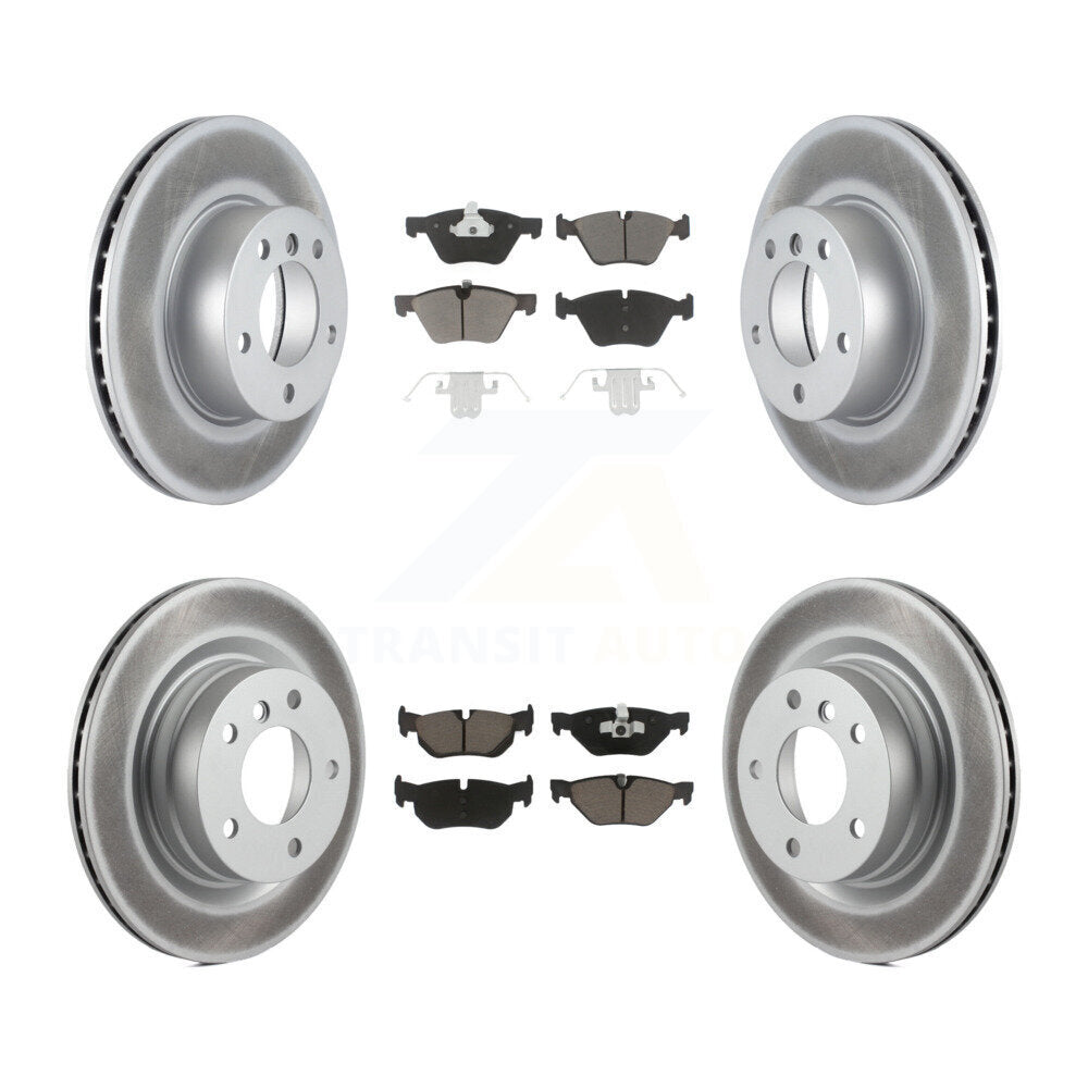Rotors de frein à disque enduits avant arrière et Kit de plaquettes en céramique pour BMW 328i 325i 323i 