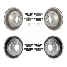 Load image into Gallery viewer, Front Rear Coated Disc Brake Rotor &amp; Ceramic Pad Kit For 2008 BMW 328xi To 08 07