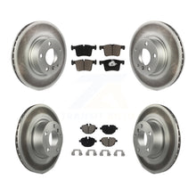 Charger l'image dans la galerie, Front Rear Coated Disc Brake Rotors And Ceramic Pads Kit For BMW X3 X4