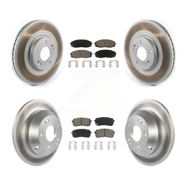 [Front+Rear] 2015-2020 Kia Sedona Premium Coated Rotors & Ceramic Pads Brake Kit For Max Braking