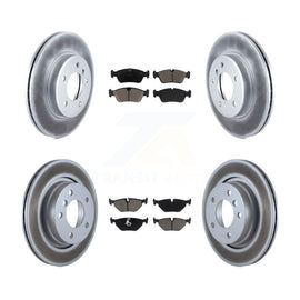 Front Rear Coated Brake Rotor Ceramic Pad Kit For BMW 325i 325Ci 323i 328i 323Ci