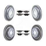 Front Rear Coated Brake Rotor Ceramic Pad Kit For BMW 325i 325Ci 323i 328i 323Ci