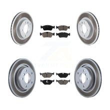 Load image into Gallery viewer, Front Rear Coated Disc Brake Rotors Ceramic Pad Kit For 1998-1998 BMW 328i 328is