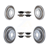 Front Rear Coated Disc Brake Rotors Ceramic Pad Kit For 1998-1998 BMW 328i 328is