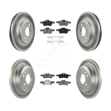 Front Rear Coated Disc Brake Rotors And Ceramic Pads Kit For Mini Cooper