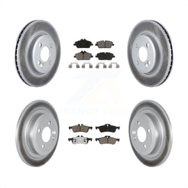 Front Rear Coated Brake Rotors Ceramic Pad Kit For 07-08 Mini Cooper Convertible