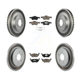 Front Rear Coat Disc Brake Rotor Ceramic Pad Kit For Ford Escape Mercury Mariner