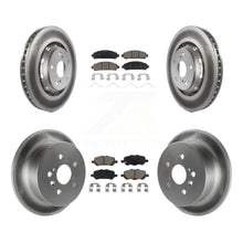 Charger l&#39;image dans la galerie, [Front+Rear] 2009-2016 Toyota Venza Premium Coated Rotors &amp; Ceramic Pads Brake Kit For Max Braking