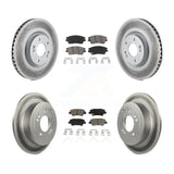 Front Rear Coat Brake Rotors Ceramic Pad Kit For 17-21 Kia Sportage Turbocharged