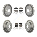 Front Rear Coat Disc Brake Rotor Ceramic Pad Kit For Hyundai Tucson Kia Sportage