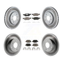 Load image into Gallery viewer, Front Rear Coated Disc Brake Rotors And Ceramic Pads Kit For Fiat 500