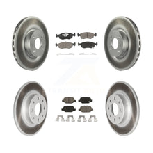 Load image into Gallery viewer, Front Rear Coated Disc Brake Rotors And Ceramic Pads Kit For Fiat 500