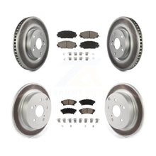 Load image into Gallery viewer, [Front+Rear] 2016-2020 Toyota Mirai Premium Coated Rotors &amp; Ceramic Pads Brake Kit For Max Braking