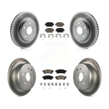 Load image into Gallery viewer, Front Rear Coated Disc Brake Rotors And Ceramic Pads Kit For Lexus IS250