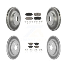 Charger l'image dans la galerie, Front Rear Coated Disc Brake Rotors And Ceramic Pads Kit For Lexus CT200h