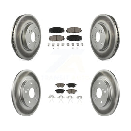 [Front+Rear] 2008-2015 Scion xB Premium Coated Rotors & Ceramic Pads Brake Kit For Max Braking