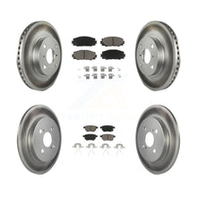 Charger l&#39;image dans la galerie, [Front+Rear] 2012-2013 Toyota Yaris L LE Premium Coated Rotors &amp; Ceramic Pads Brake Kit For Max Braking