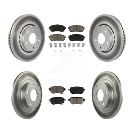 Front Rear Coat Disc Brake Rotor Ceramic Pad Kit For Mazda 6 Naturally Aspirated