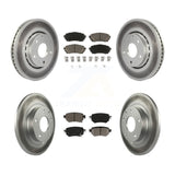 Front Rear Coat Disc Brake Rotor Ceramic Pad Kit For Mazda 6 Naturally Aspirated