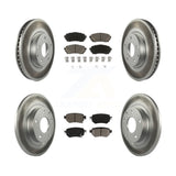 [Front+Rear] 2016-2018 Mazda 6 Premium Coated Rotors & Ceramic Pads Brake Kit For Max Braking
