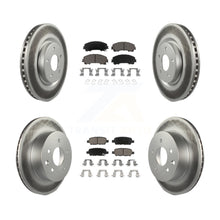 Load image into Gallery viewer, Front Rear Coated Disc Brake Rotors And Ceramic Pads Kit For Nissan Rogue