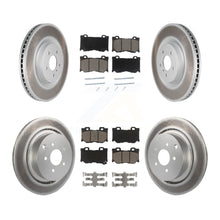 Load image into Gallery viewer, Front Rear Coated Brake Rotors Ceramic Pad Kit For INFINITI Q50 M37 Q60 Q70 Q70L